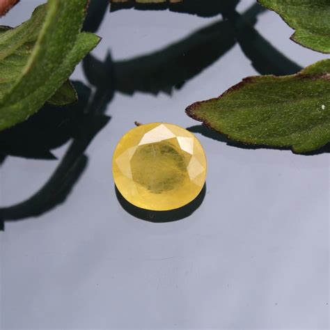 Oval Astrology Natural Yellow Sapphire Pukhraj Gemstone 715 At Rs