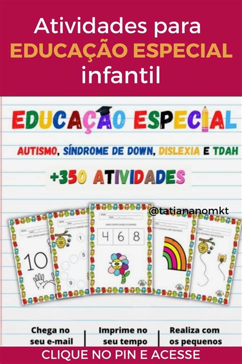 Atividade Para Criança Especial - Mais de 350 atividades para educação especial | Educação especial ...
