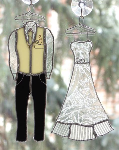 Custom Stained Glass Wedding Clothes Bride And By Artmmmporium Stained Glass Custom Stained