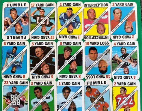 1971 Topps Football Game Card Lot Of 35 W Stars And Hall Of Famers EBay