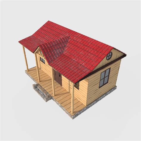 Wooden House 3d Model By Katherina