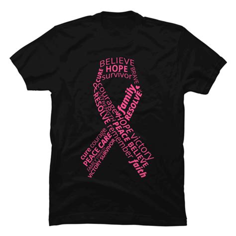 Pink Breast Cancer Ribbon Breast Cancer Awareness Buy T Shirt Designs