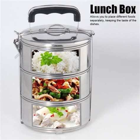 Pou Lunch Box Bote Conteneur Alimentaire Multicouche Pais Cole Pique