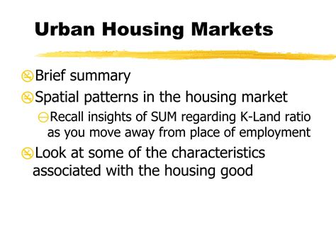 Ppt Urban Housing Markets Powerpoint Presentation Free Download Id