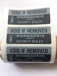 Duplicate Stock Keeping Security Stickers Black Void If Removed