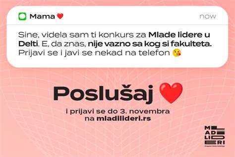 Otvoren Konkurs Za 13 Generaciju Mladih Lidera Mladi Lideri