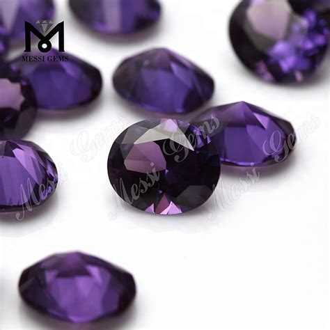 46 Corundum Oval Cut Synthetic Color Change Stones Alexandrite