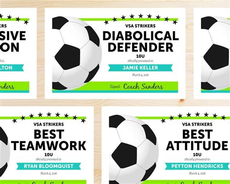 Soccer Award Ideas Examples And Forms Inside Soccer Award Certificate