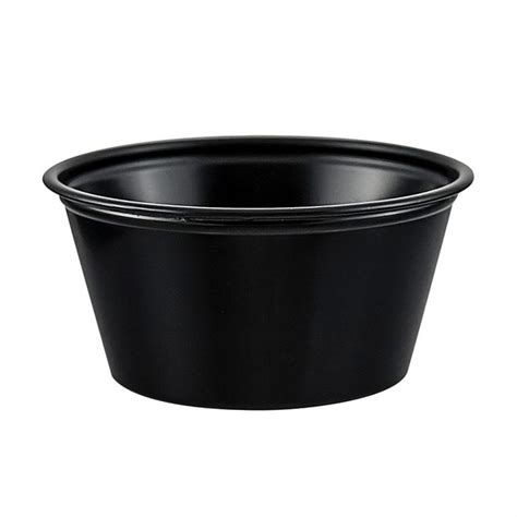 Envase 2 Oz Negro Solo Cup Desechables Biodegradables