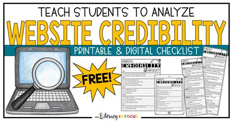 Free Website Evaluation Checklist For Elementary And Middle School