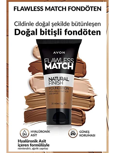 AVON Flawless Match Natural Likit Fondöten Spf Ml Nude G