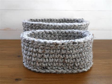 Crochet Pattern Oval Baskets Pattern Crochet Basket Pattern - Etsy