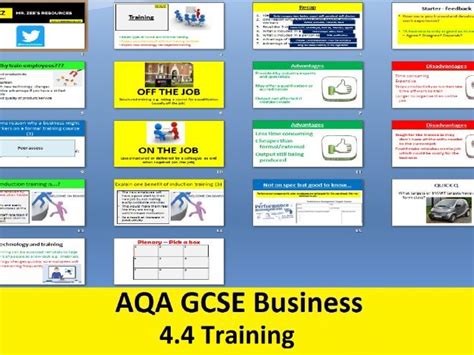 Aqa Gcse Business 9 1 4 Human Resources Teaching Resources