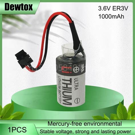 100 Original New ER3V JZSP BA01 3 6V 1000mAh PLC CNC Battery With