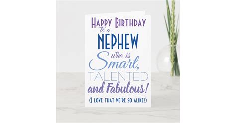 Funny Nephew Birthday Card | Zazzle