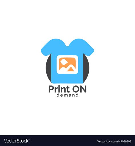 Print service logo Royalty Free Vector Image - VectorStock