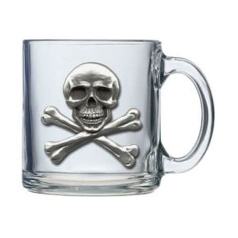 Skull And Bones Coffee Mug Set Clear