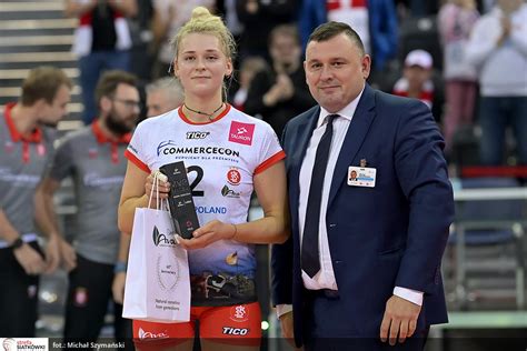 Aleksandra Dudek po meczu z Pałacem Bydgoszcz siatka org