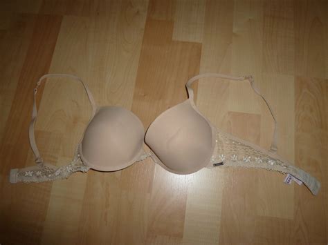 Beedees Hautfarbener Bh Mit Spitze Und Leichtem Push Up Beige Nude Gr E B Kleiderkorb Ch