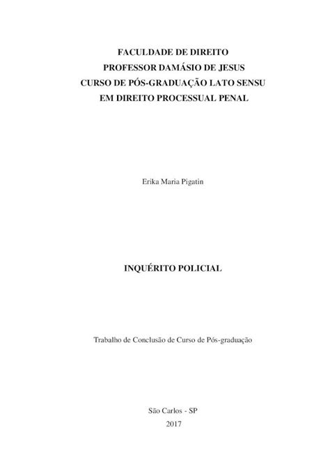 Pdf Faculdade De Direito Professor Dam Sio De Jesus Professor