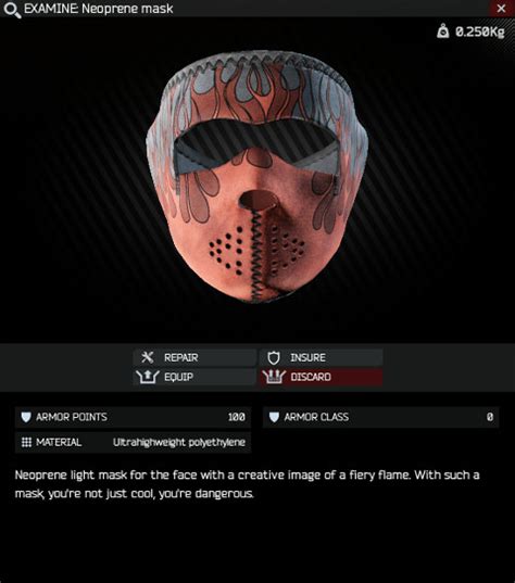 Neoprene Mask Escape From Tarkov Wiki