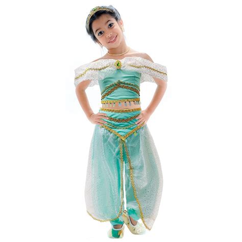 Fantasia Jasmine Aladdin de Luxo Tiara Odalisca Para Bebê em