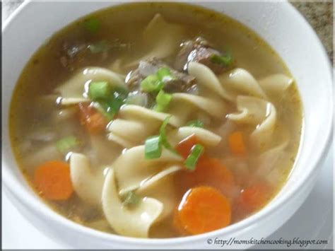 Moms Cafe Home Cooking Beef Noodle Soup Made With Leftover Chuck 7 Bone Roast