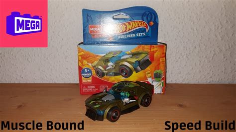 Mega Construx Gvm30 Hot Wheels Muscle Bound Speed Build Youtube