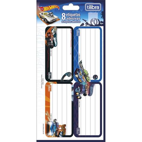 Etiquetas Adesiva Hot Wheels Tilibra Em Promo O Na Americanas