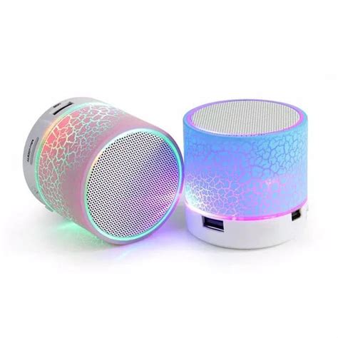 Jual Mini Speaker Bluetooth LED A9 MOTIF RETAK Speaker Portable