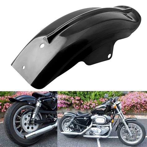 Moto Part Black Plastic Motorcycle Rear Mudguard Fender For Harley