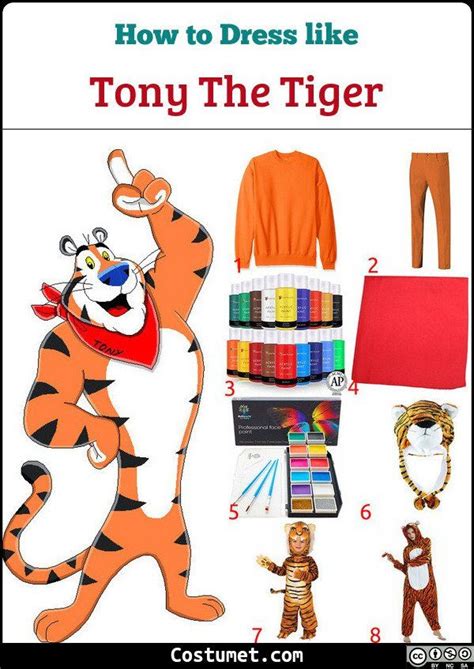 Tony the Tiger Costume for Cosplay & Halloween