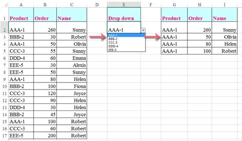 How To Filter Data From Drop Down List Selection In Excel