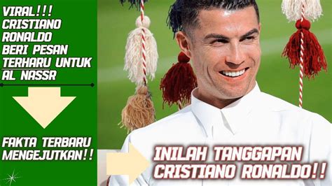 Cristiano Ronaldo Beri Pesan Terharu Untuk Al Nassrtim Siap Raih