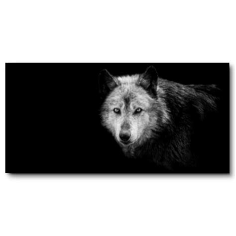 Tableau Loup Noir Et Blanc Tabloide