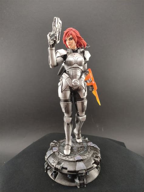 Commander Jane Shepard Mass Effect 3d Printed And Hand Painted Etsy