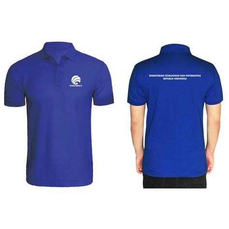 Jual Hemat Kaos Polo Baju Kerah Distro Kementerian Komunikasi Indonesia