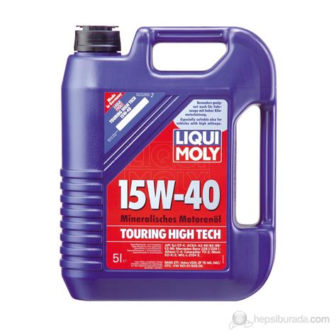 Liqui Moly Touring High Tech W Litre Motor Ya Fiyat