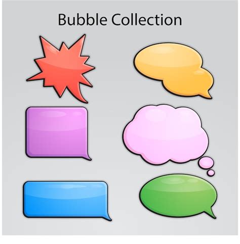 Premium Vector Pack Of Speech Bubbles Sketches Colourful Speech