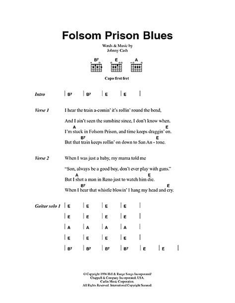 How To Play Folsom Prison On Guitar Mozart Project