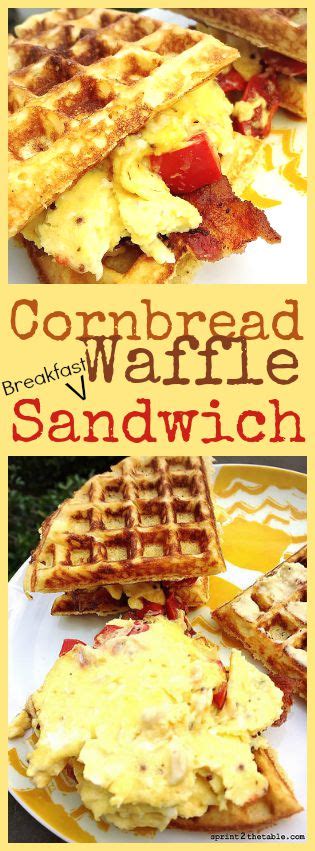 Cornbread Waffle Breakfast Sandwich Recipe