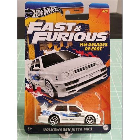 Miniatura Hot Wheels Volkswagen Jetta MK3 temático Velozes e Furiosos 1 Shopee Brasil