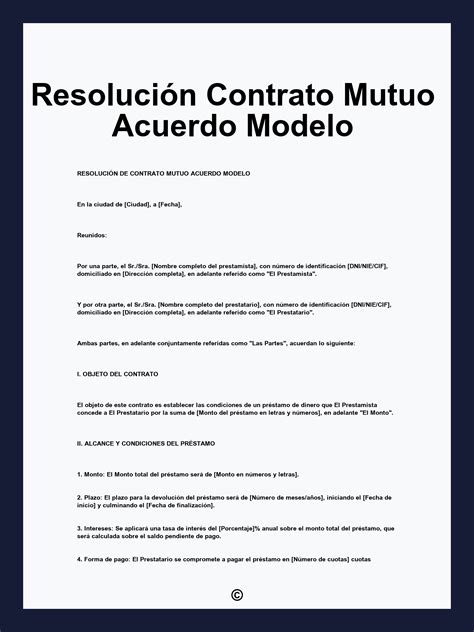 Modelo De Contrato De Acuerdo Contrato De AparcerÃa Modelo En