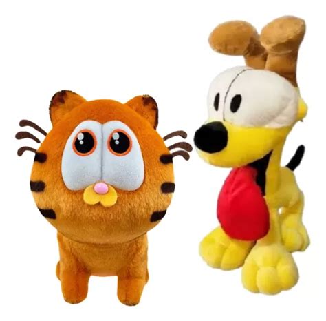 Pack 2pzs Garfield La Pelicula Odie Garfield Bebe 30cm Amarillo
