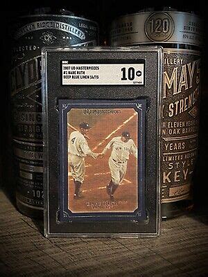George Herman Babe Ruth Sgc Gem Mint Pop Masterpieces Ud Deep Blue Linen Ebay