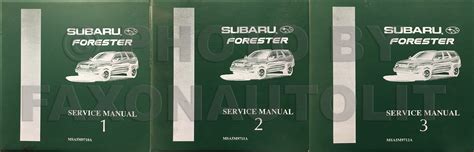 Subaru Forester Repair Manual Original Volume Set