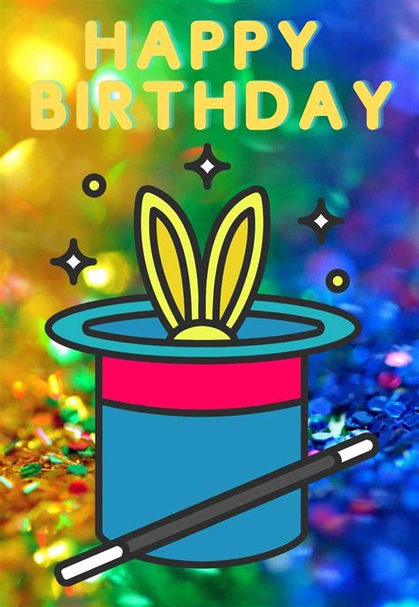 Magic Magician And Magic The Gathering Printable Birthday Cards