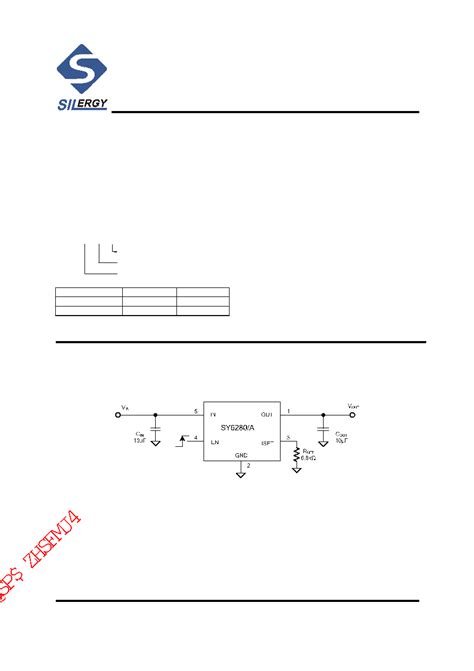 SY6280AAC datasheet(1/10 Pages) SILERGY | 5.5V, 2A Low Loss Power ...