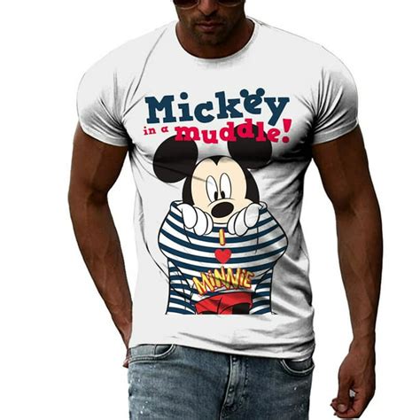 New Disney T Shirts Mickey Mouse Cartoon Anime 3d Print Streetwear Men Women Fashion Oversized T