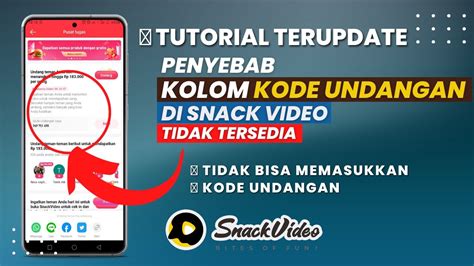 Penyebab Kolom Memasukkan Kode Undangan Tidak Tersedia Youtube